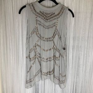 Free People Beaded Tank Blouse
